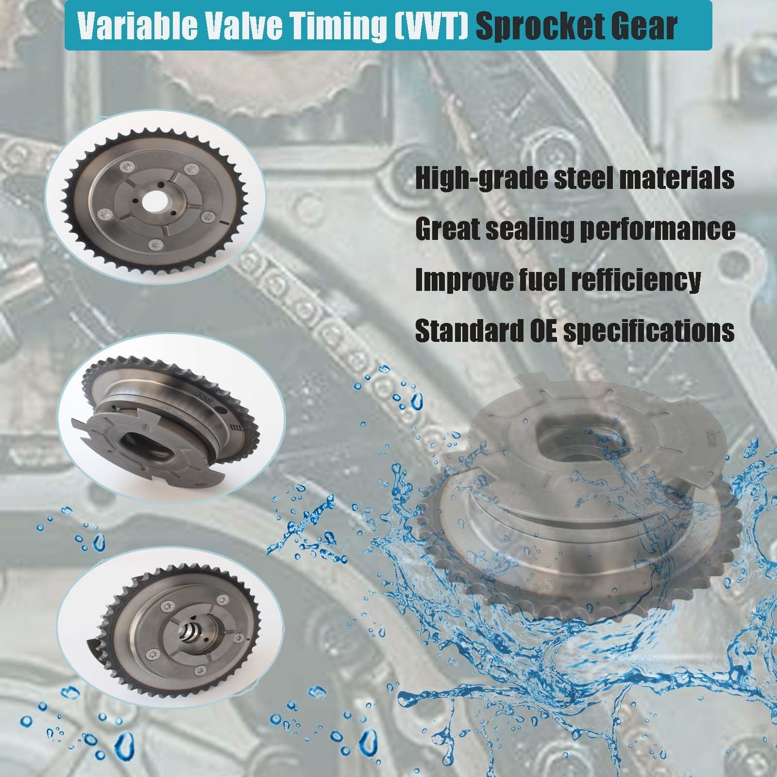 Variable Valve Timing (VVT) Sprocket Gear Fit for GMC Yukon XL Sierra 1500 Ch…