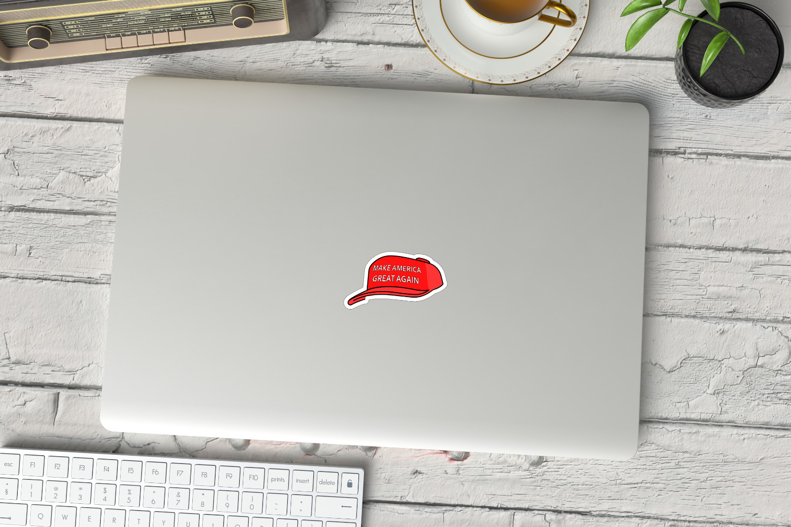 NEW – TRUMP 2024 Sticker MAGA Hat Vinyl Decal – 2 x 1.3 INCHES – Set of 3