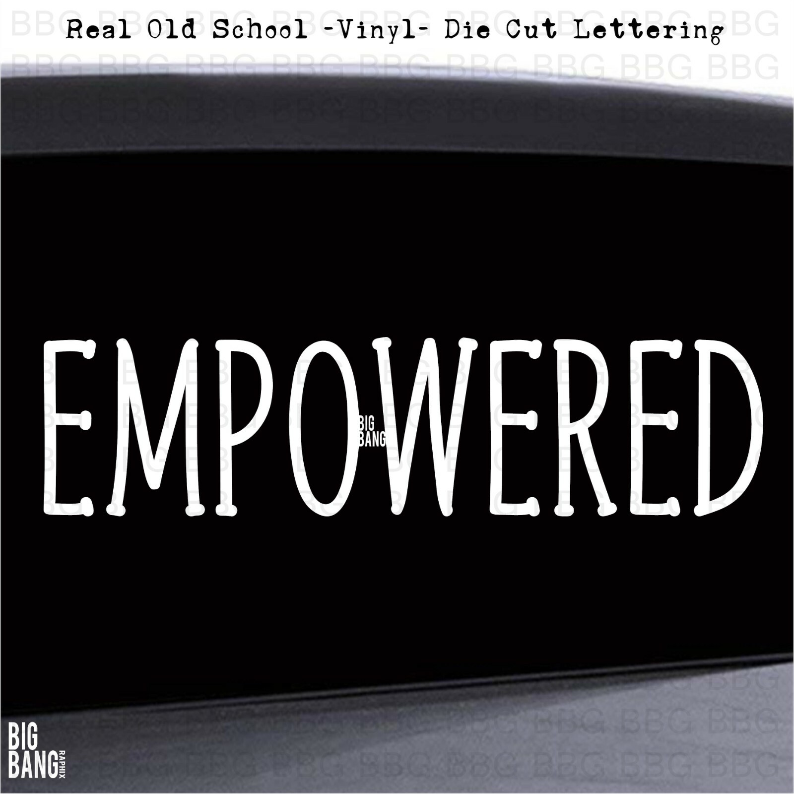 Empowered Vinyl Design Wall DECAL ONLY Sticker Home Laptop DIY SIGN Entrepreneur