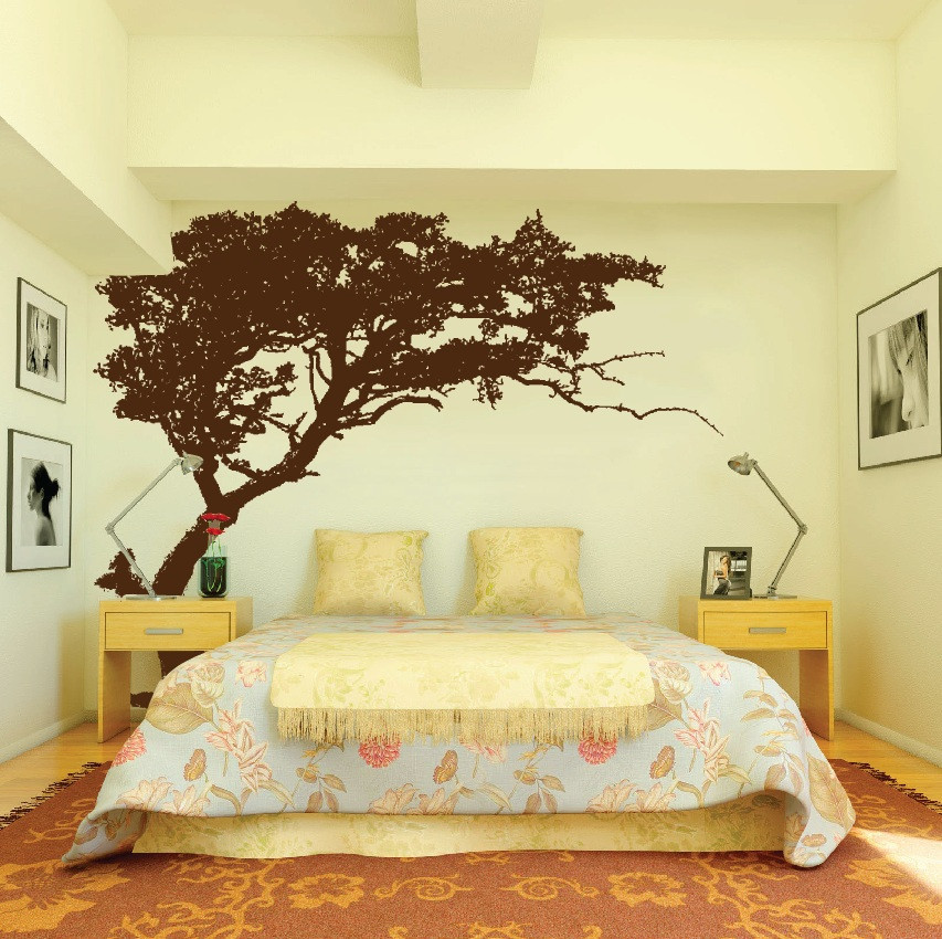 Large Wall Tree Nursery Decal Detailed Wall Art Sticker Family Removable #1131