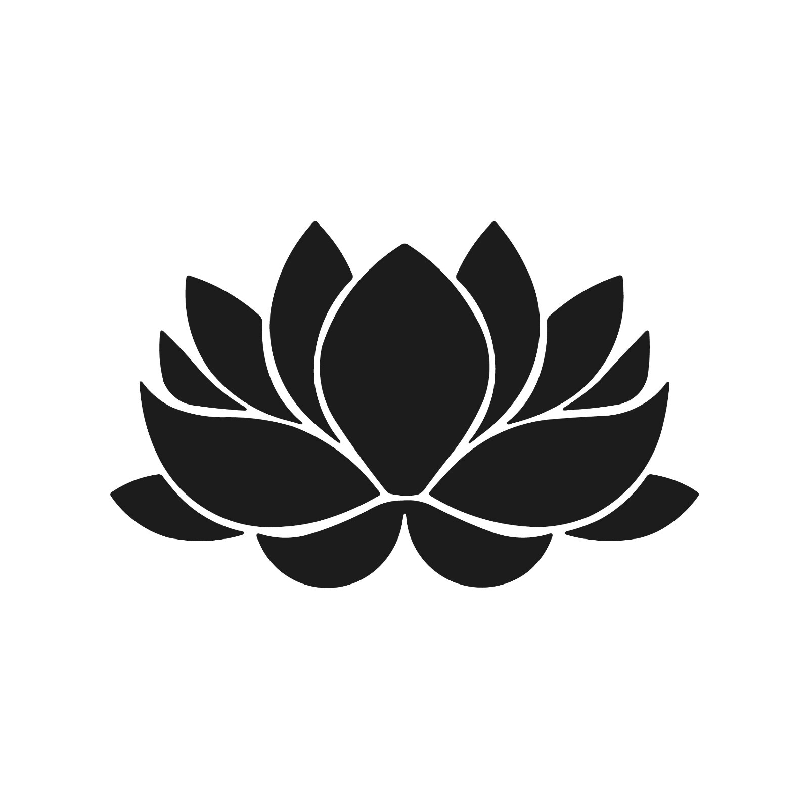 Detailed Lotus flower Vinyl Decal Window Flower Laptop Sticker
