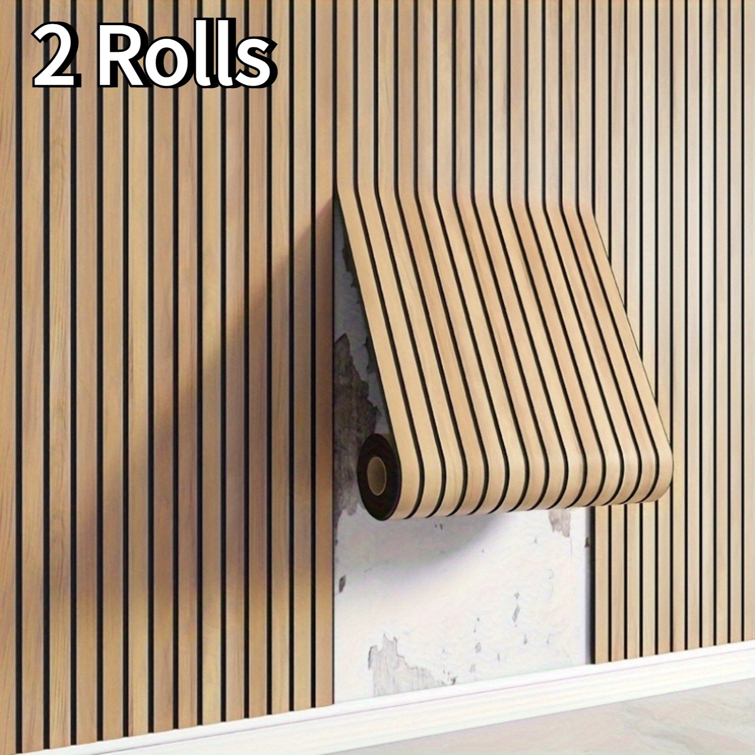 3D Self-Adhesive Wall Panel – Thickened Textured Wood Grain Design, Easy Apply