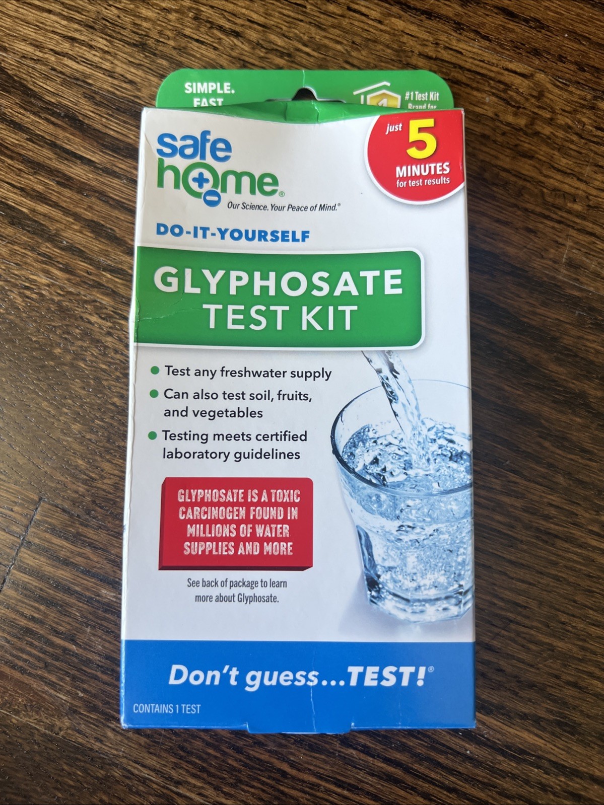 Safe Home DIY Glyphosate Test Kit Detect Toxic Herbicide in Water – 5 min test