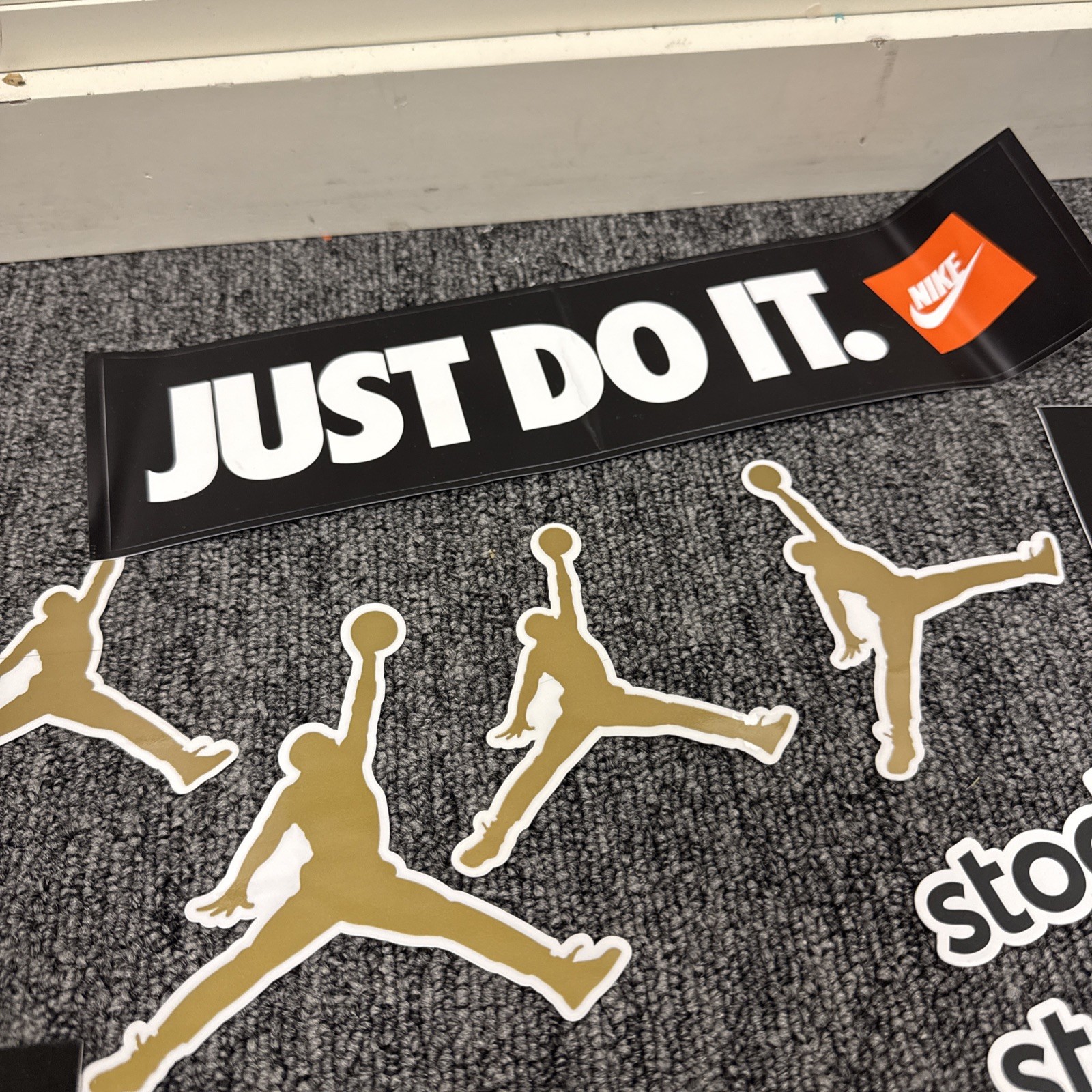 Authentic Air Jordan Jumpman Stickers Nike Stickers Lot Of 5 Plus Extra Stickers