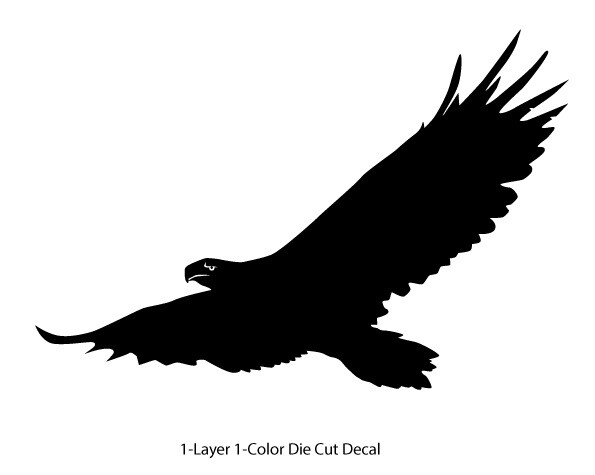 Wildlife / Birds – Eagle 1 Soaring Flying 6Yrs Film Outdoor Decal Vinyl Sticker