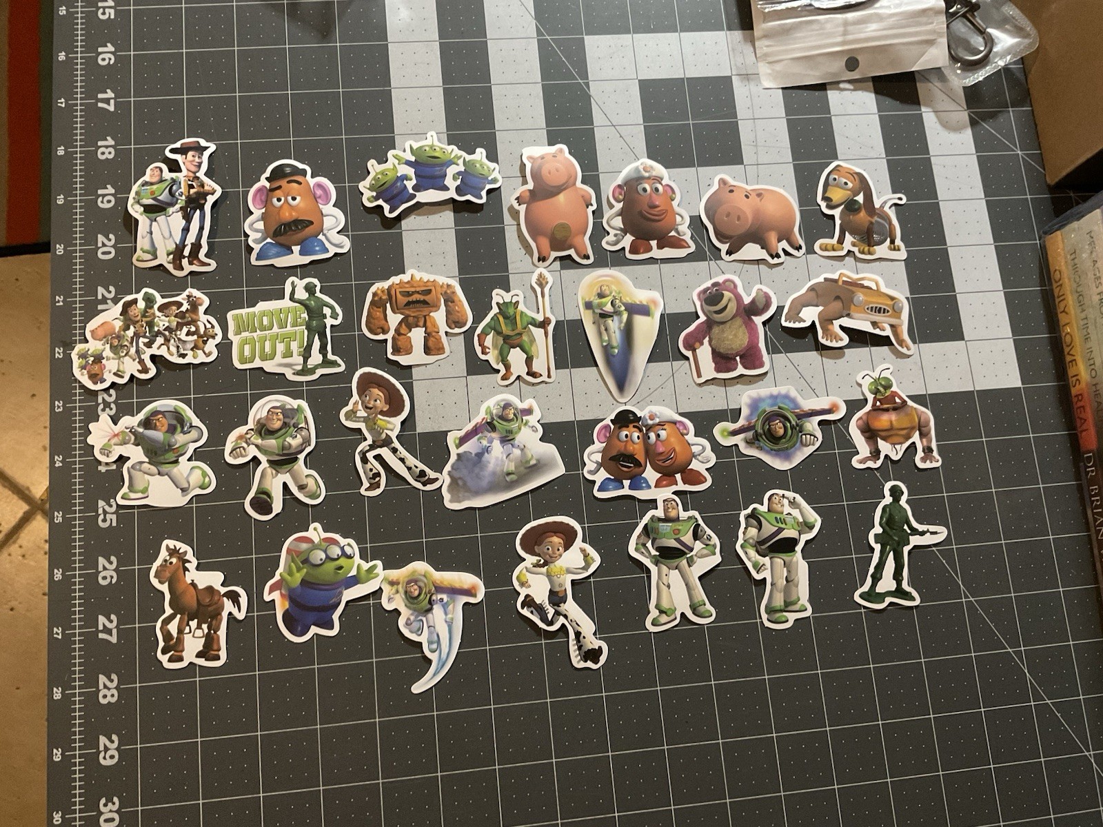Pixar Toy Story Stickers for Kids Water Bottle, Computer, 50 Pieces, Disney Movi