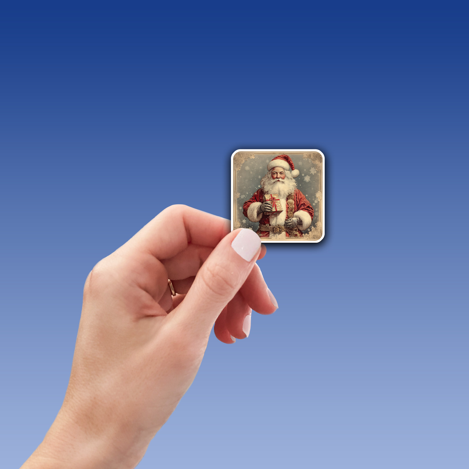 Santa Claus Vinyl Sticker – Bring the Magic of Christmas Anywhere