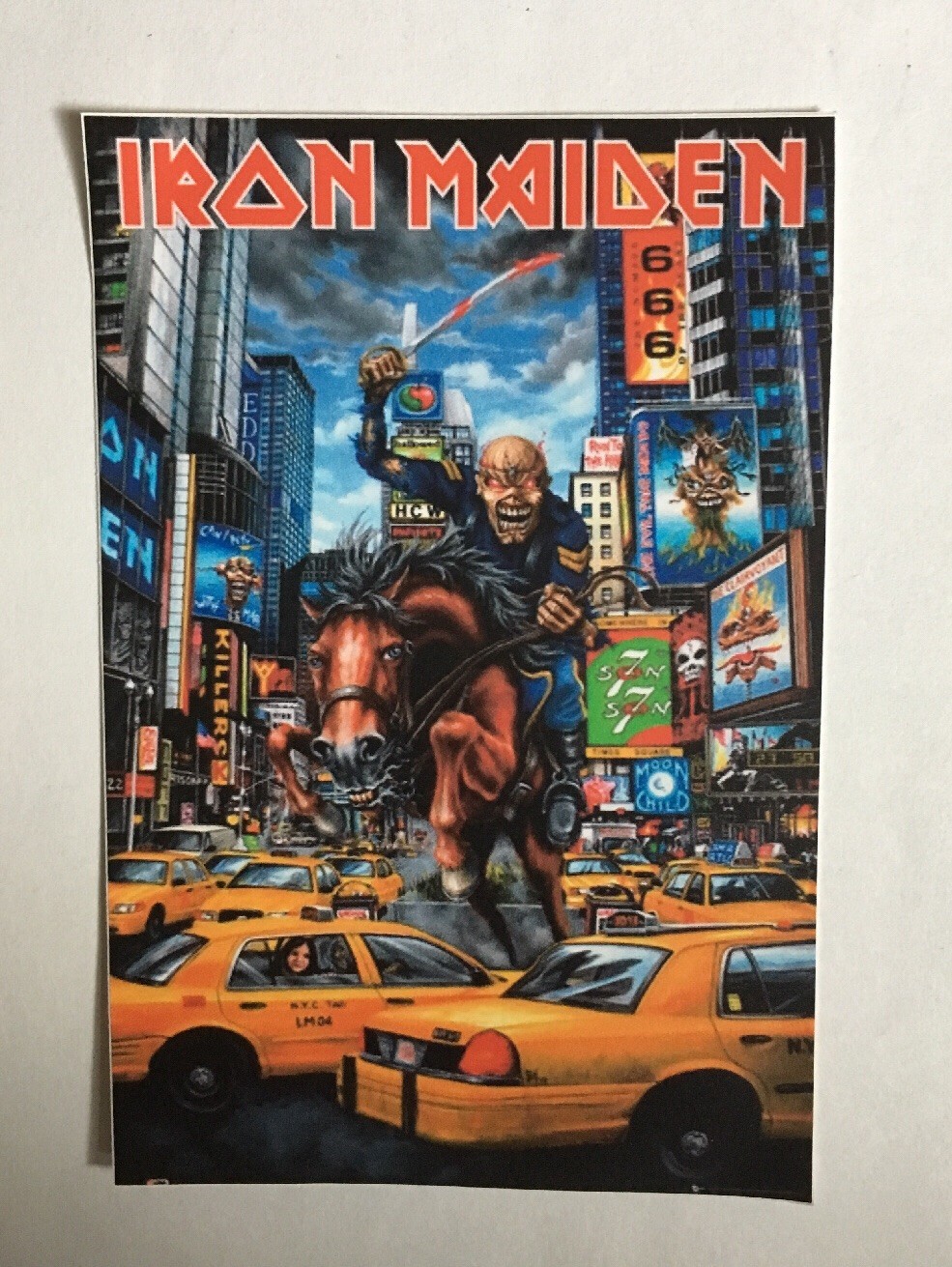 Iron Maiden Sticker – New York 666
