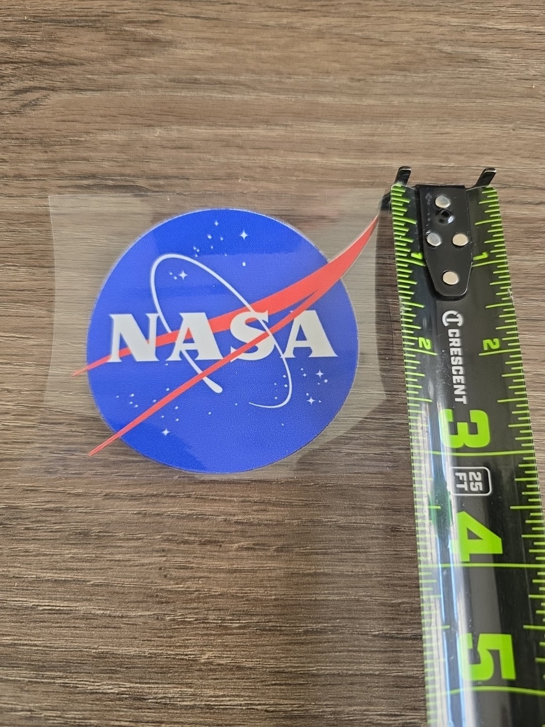 NASA Logo Decal Sicker 3.5 In | USA Flag UV DTF Sticker