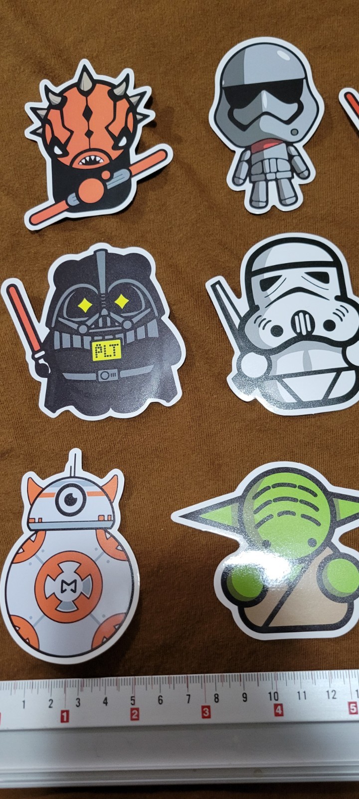 Star Wars LEGO Stickers Set Of 12 Individual As Seen