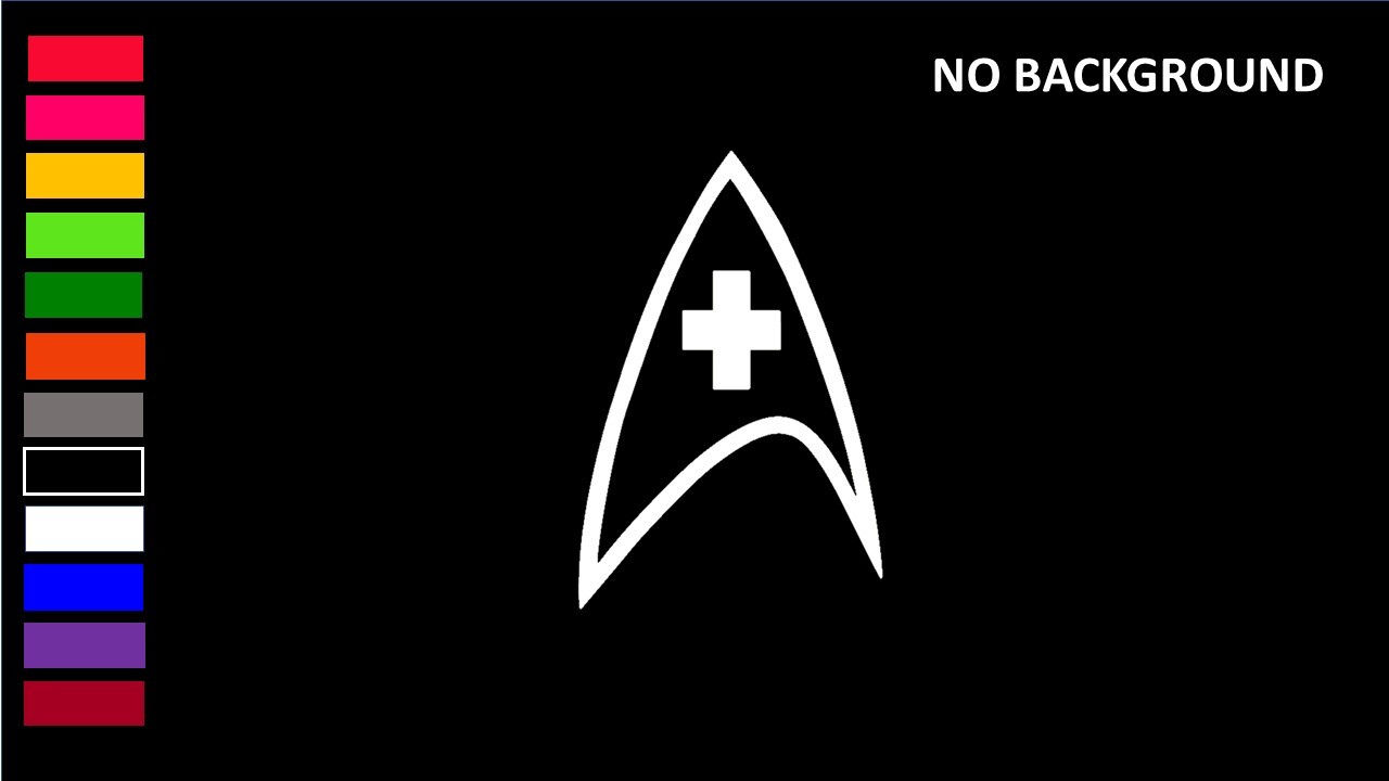 STAR TREK INSIGNIA MEDICAL, Decal Stickers for Cars, Windows, Laptops, Tablets