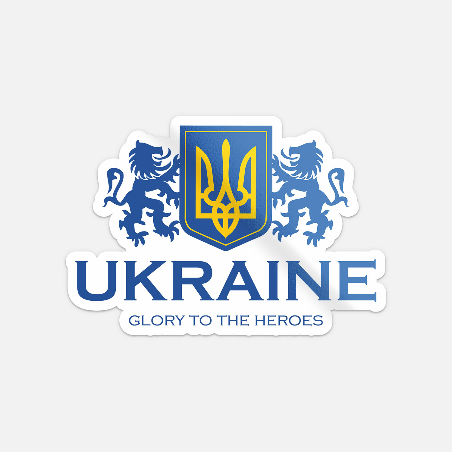 Ukraine Glory To The Heroes Car Bumper Vinyl Sticker Decal