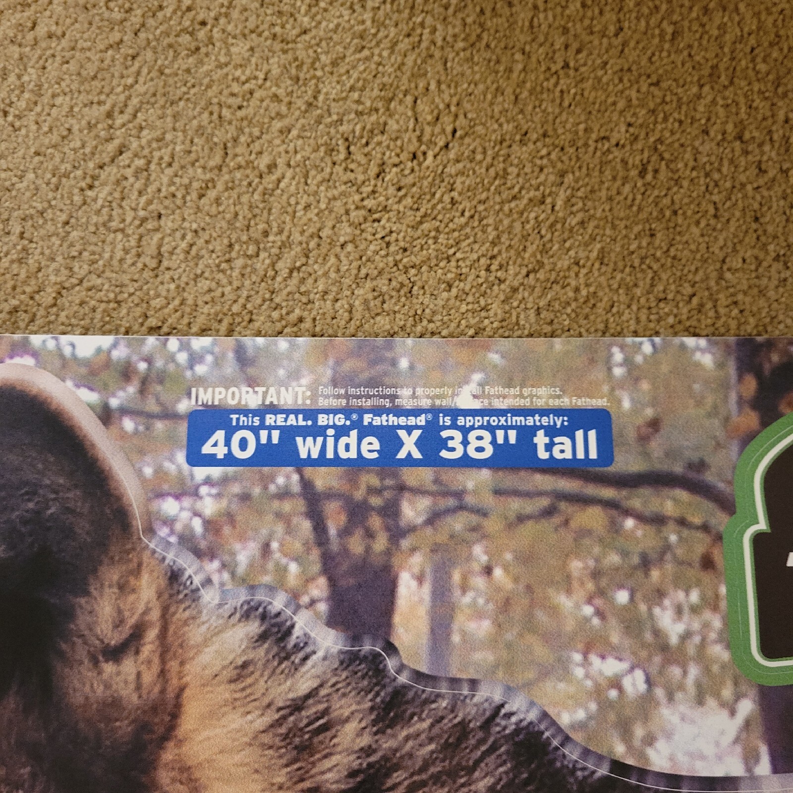 Wolf Fathead Decal
