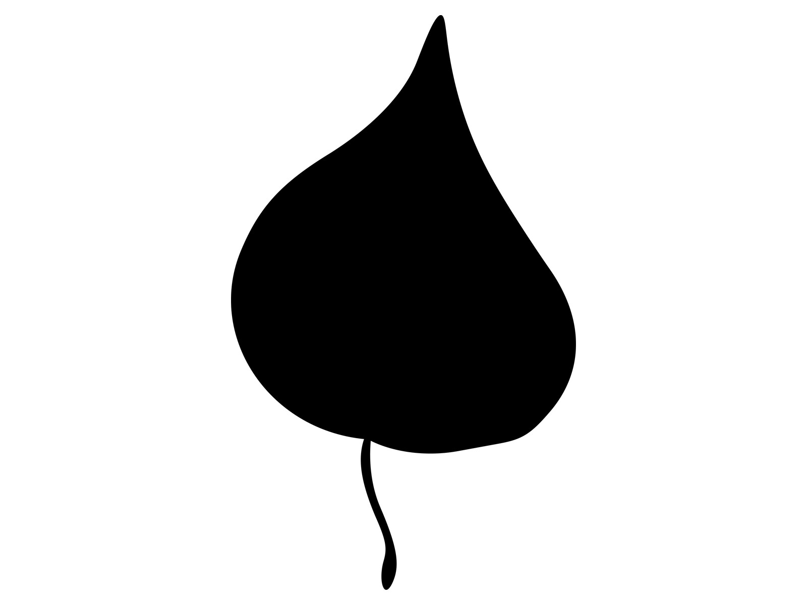 Autumn Leaf Fall Birch Tree Leaves Silhouette Bottle Vinyl Decal Car Sticker