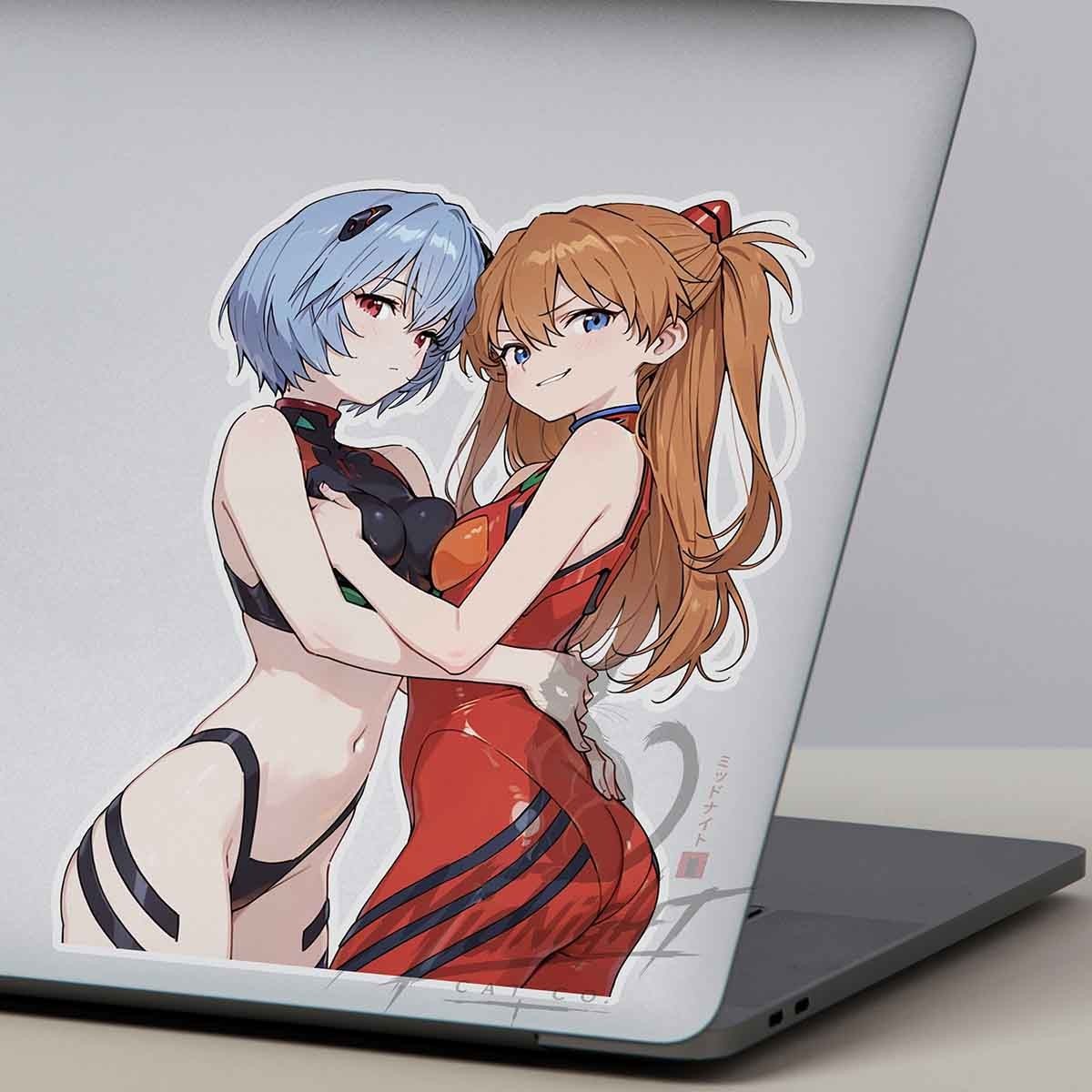Avangalion Waifus 6" Sticker Anime Manga Cute Laptop Skateboard Car tool box