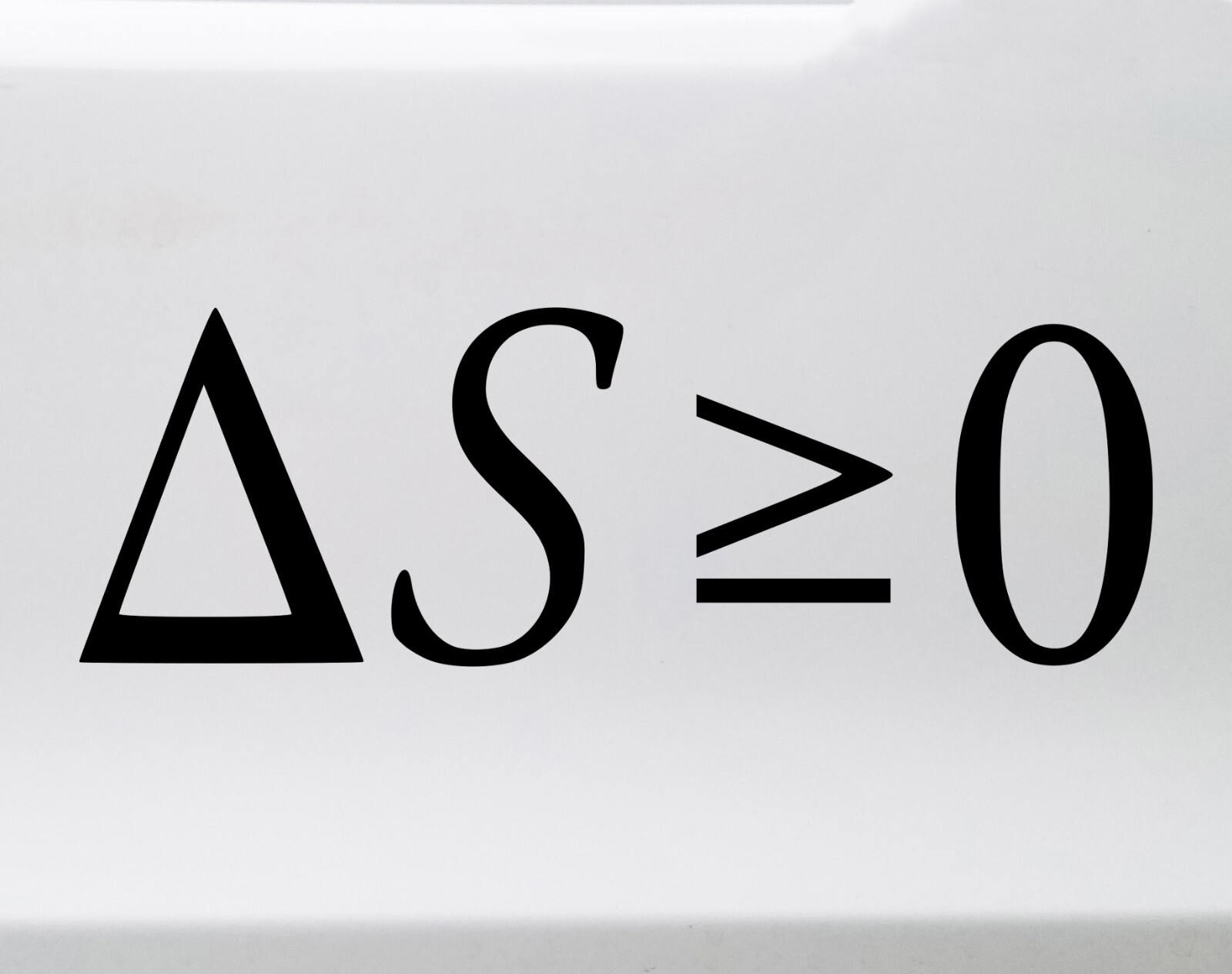 Second Law of Thermodynamics Vinyl Decal | Equation Formula | Die Cut Sticker