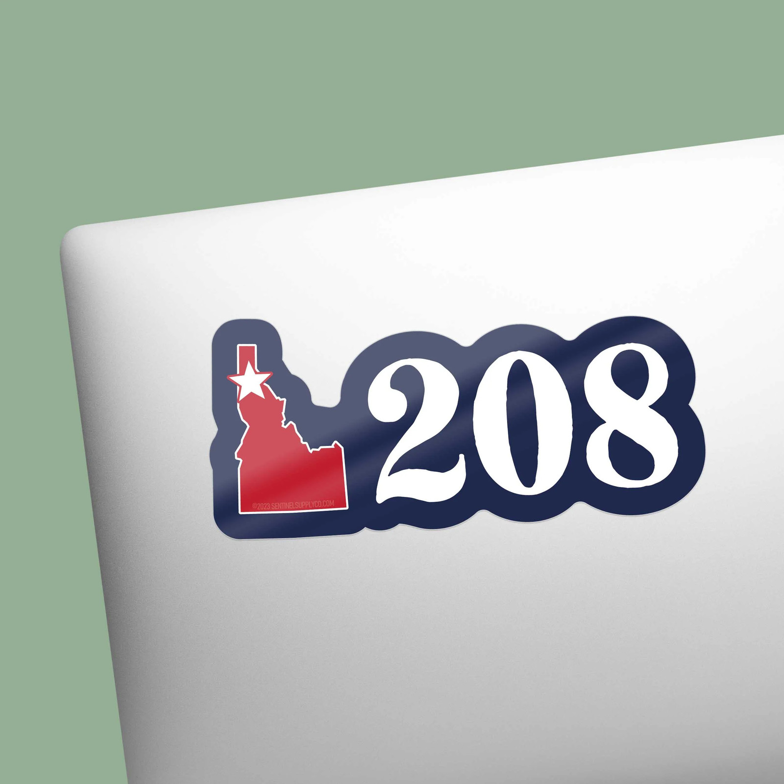 North Idaho 208 Area Code Sticker