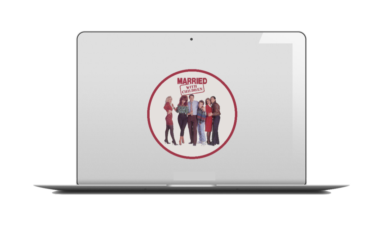 Married With Children – 4" Vinyl Decal Handmade Laptop Decor Vehicle Cooler Mug
