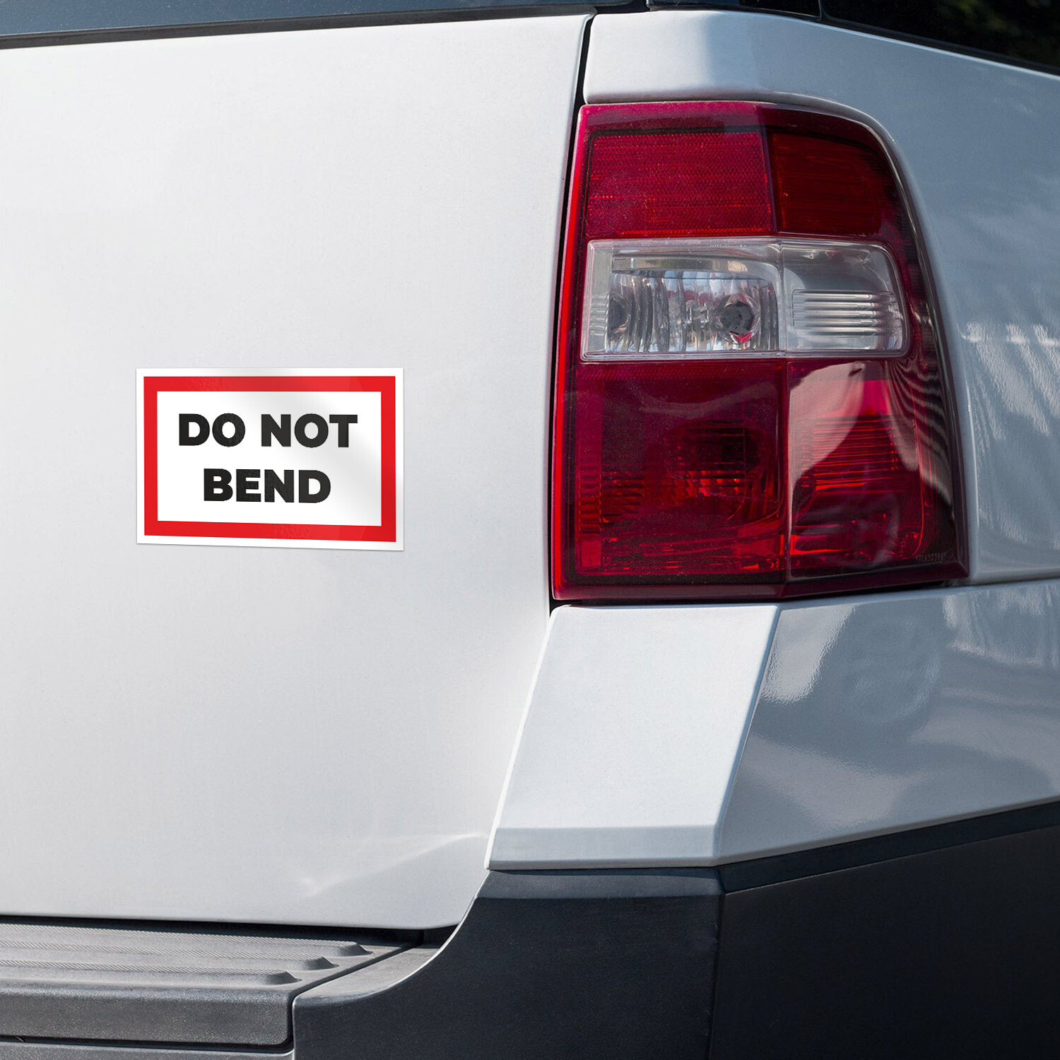 Do Not Bend Car Bumper Vinyl Sticker Decal