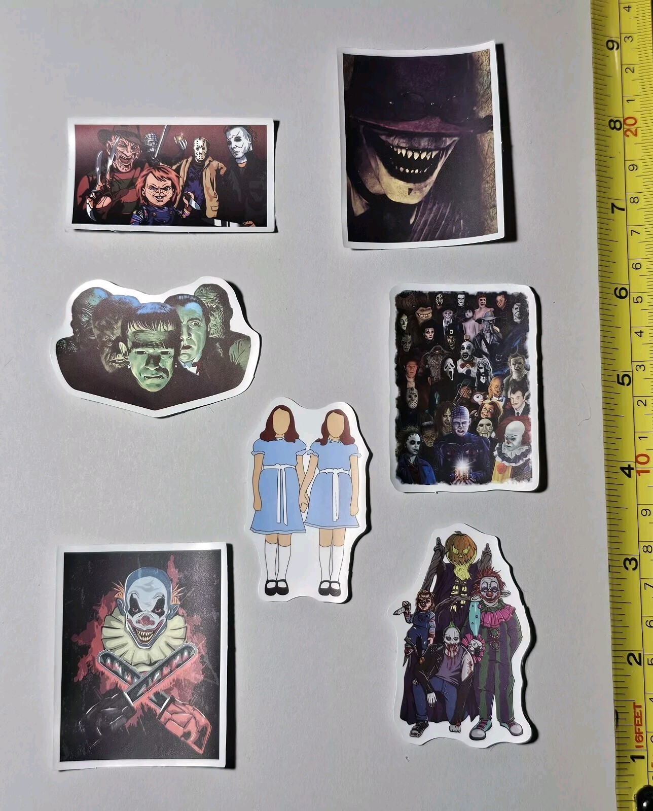 MONSTERS HALLOWEEN HORROR SCARY STICKER LOT S49 DECAL LAPTOP PHONE STICKERS