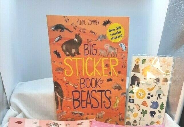 Lot of Children's Sticker Books -Princess -Dollhouse -Book of Beast- bonus page