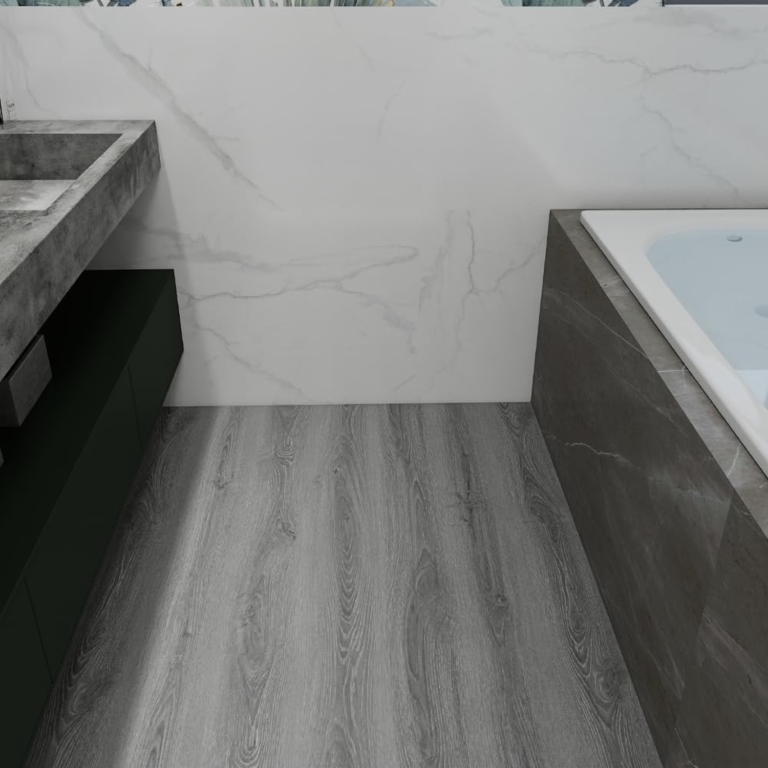 Wood Grain Peel and Stick Floor Tiles – 11.8” Width, Full Roll Lengt