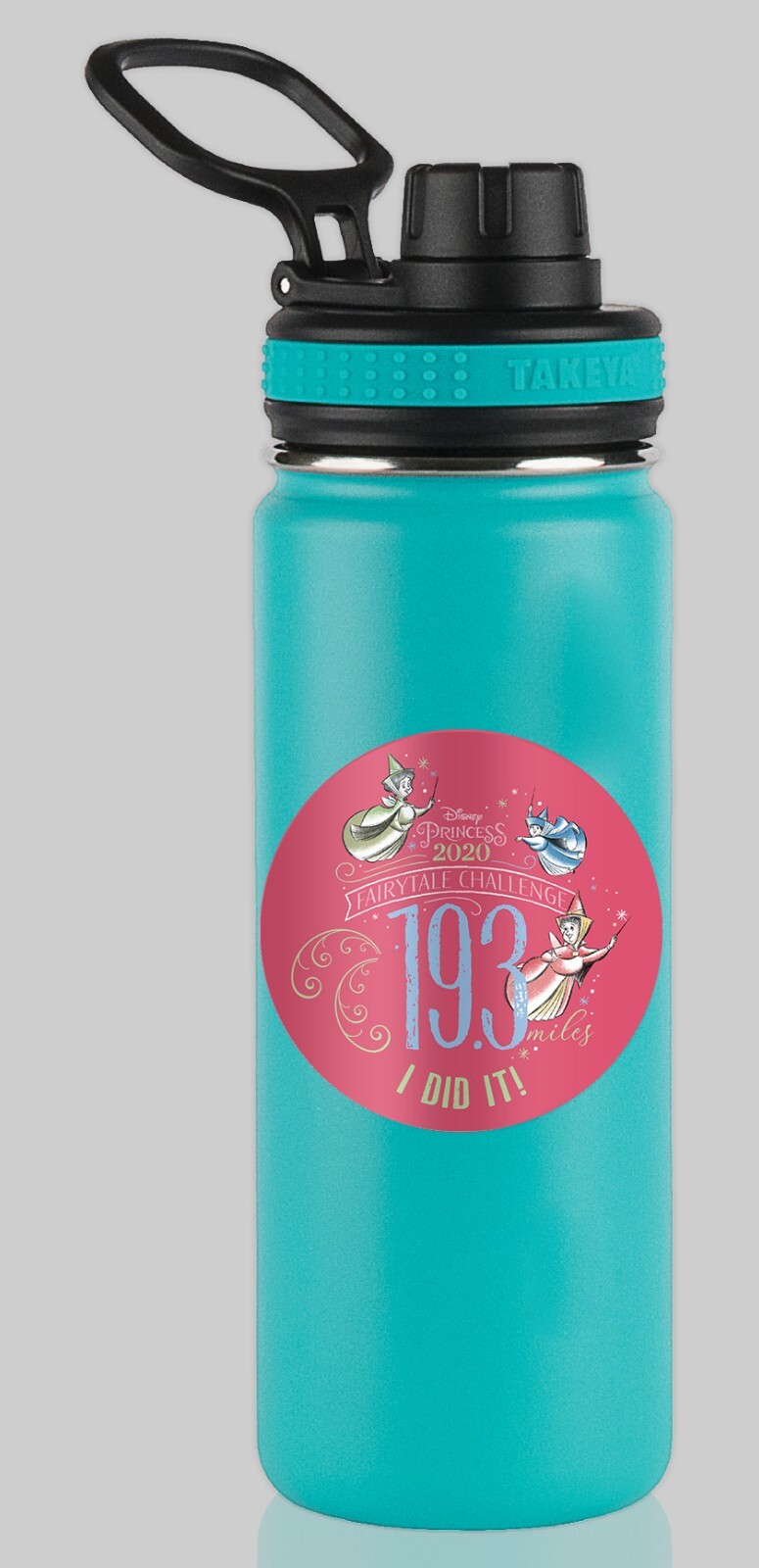 RunDisney Princess Races 2020 Fairy Tale 19.3 Mile I DID IT Water Bottle Sticker