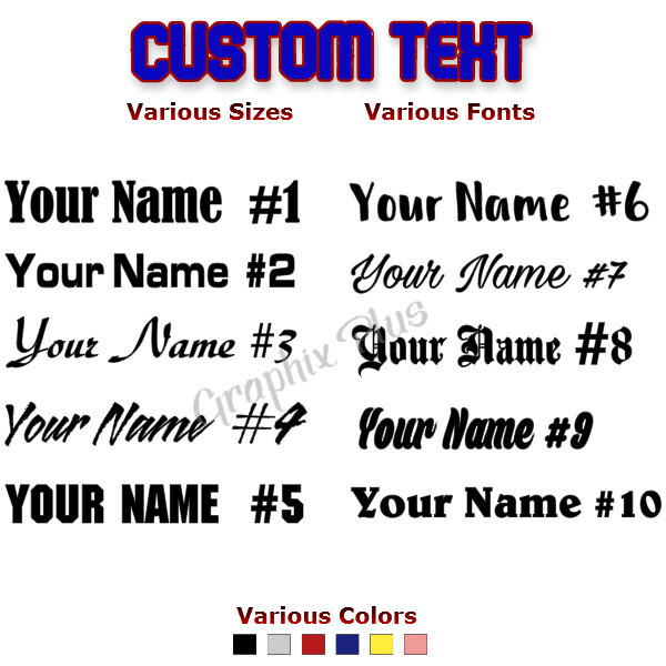 Custom Decal Sticker Vinyl Lettering Personalized Text Window Wall Car Truck