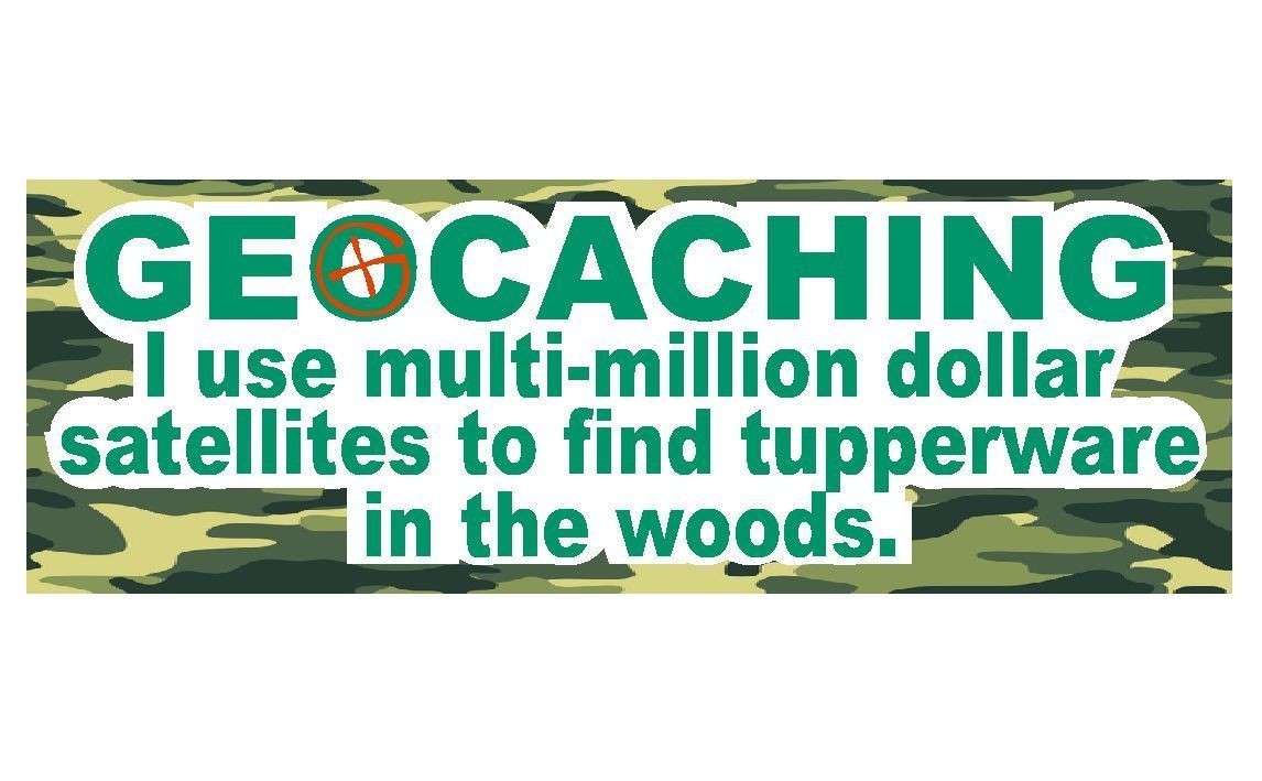 Geocaching Bumper Sticker or Helmet Sticker Treasure Hunt #D212