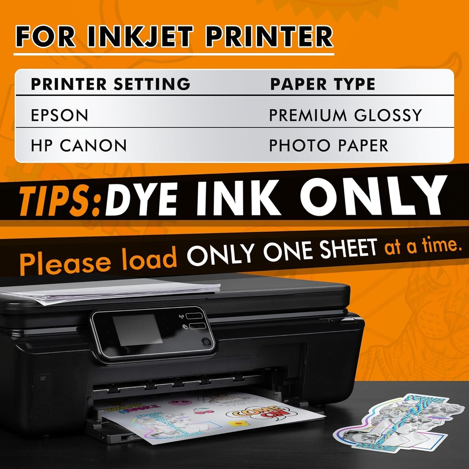 Koala Printable Vinyl Sticker Paper Inkjet Printer Matt Silver Waterproof 8.5×11