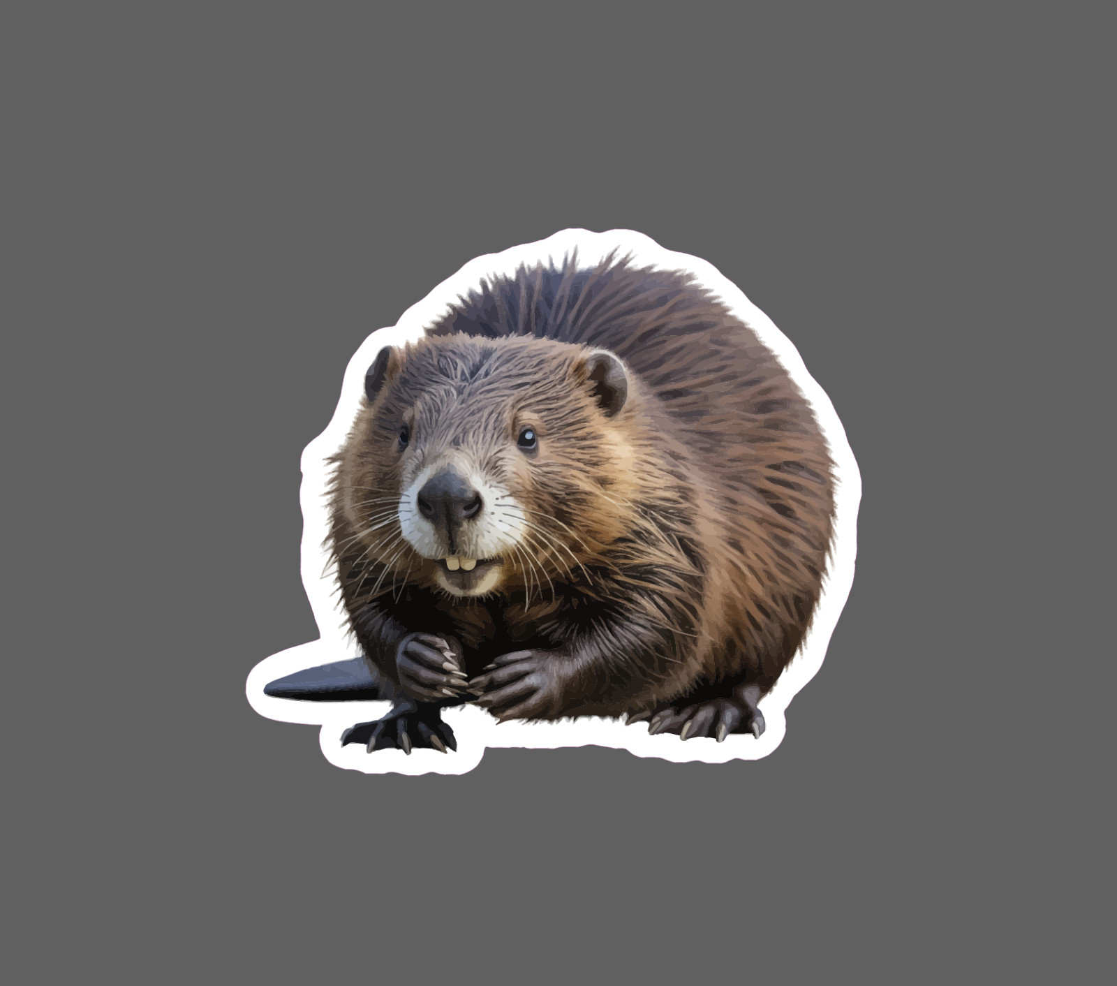 Beaver Sticker Animal Wildlife Nature River Dam Cute Gift Waterproof NEW