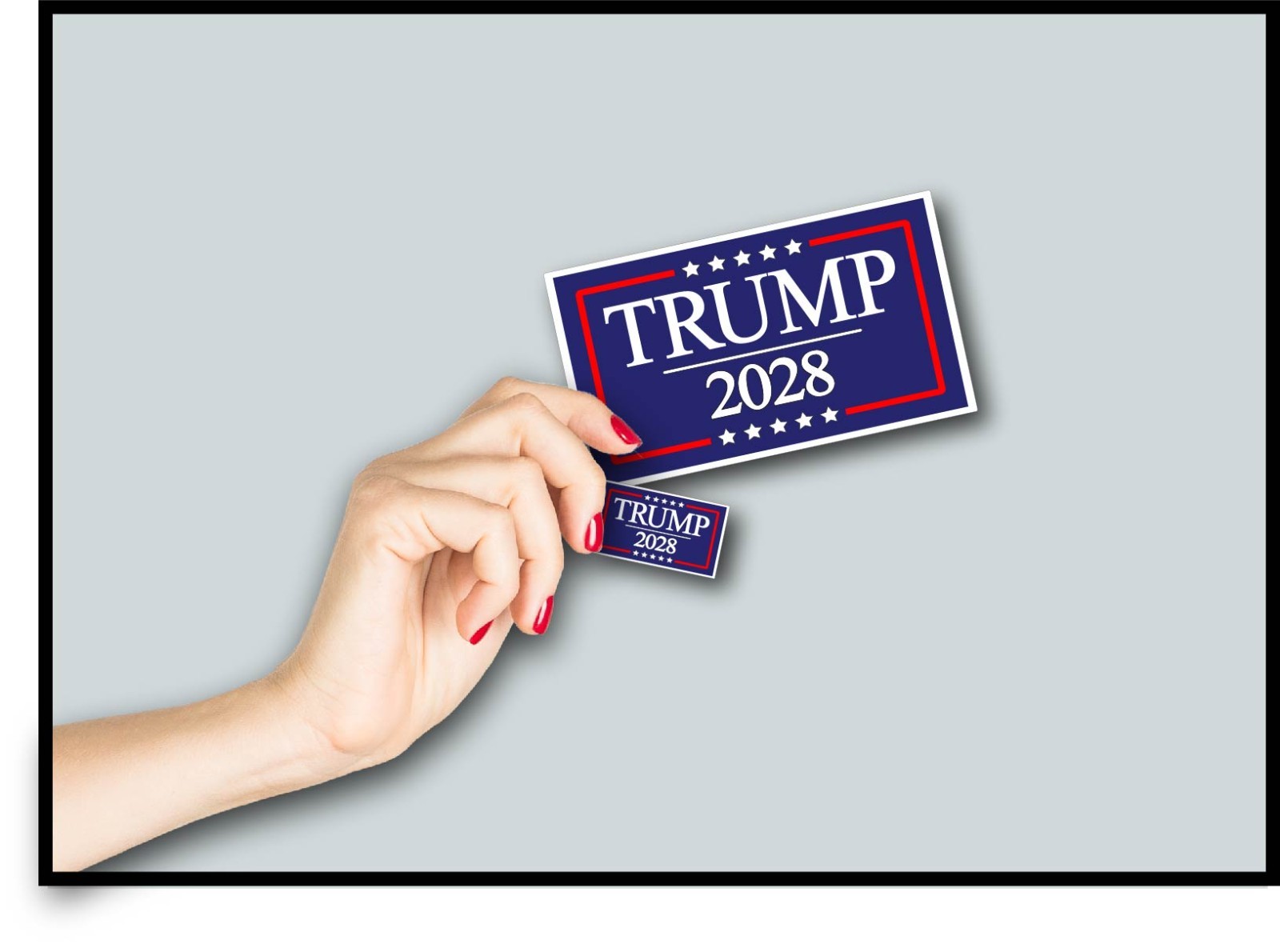 Trump 2028 Decal Sticker Political MAGA Jr Third Term President DJT Vote Fight