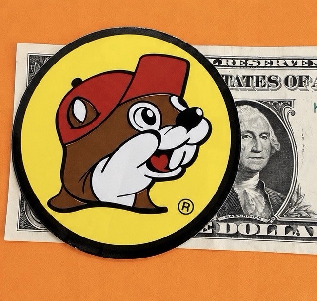 Buc-ee's Bucee’s Decal Sticker Label – 3" Diameter – Beaver – NEW Gas Virginia