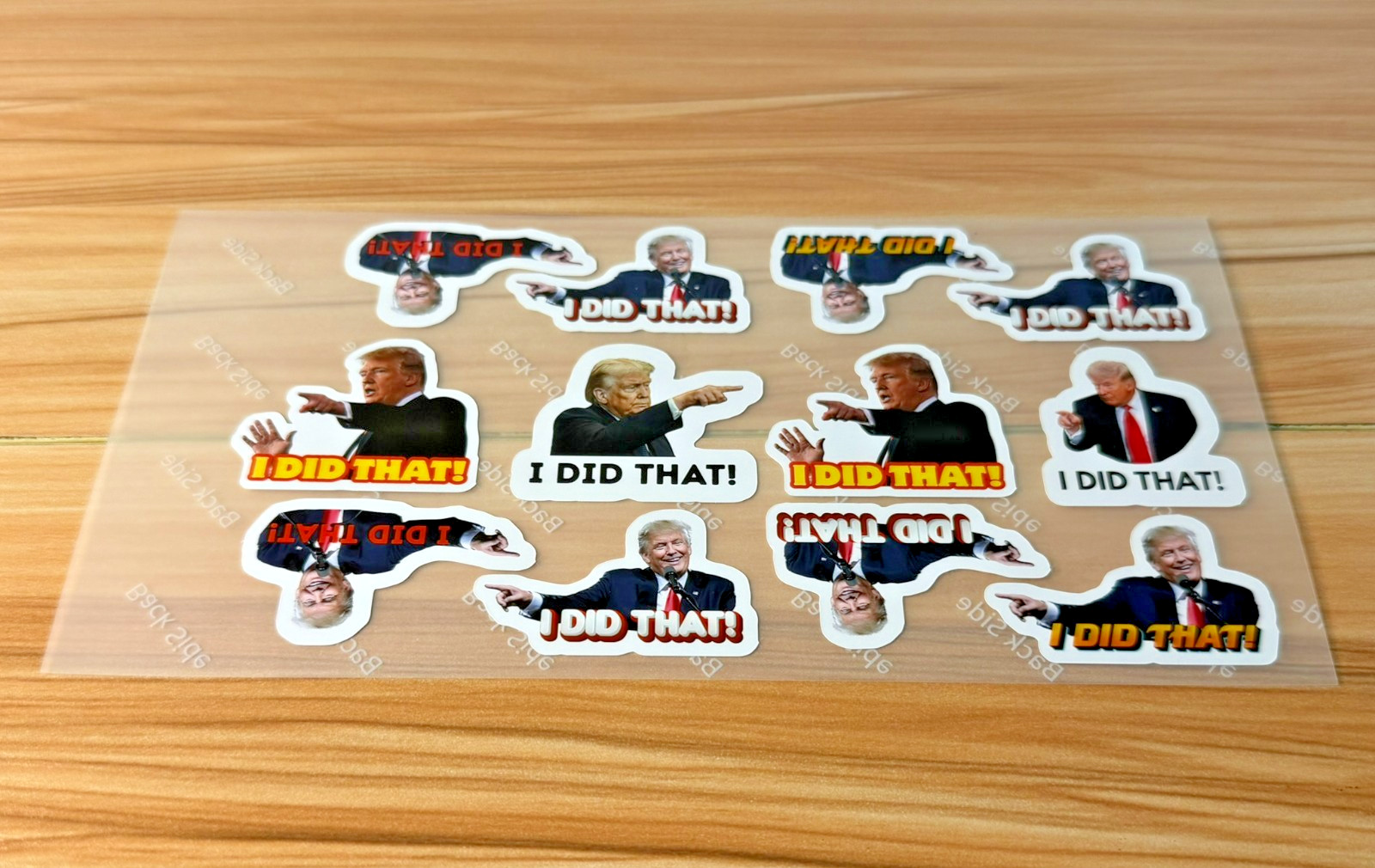 Trump I DID THAT Stickers 50 Pack Waterproof Political Anti Trump Decals 1.5"