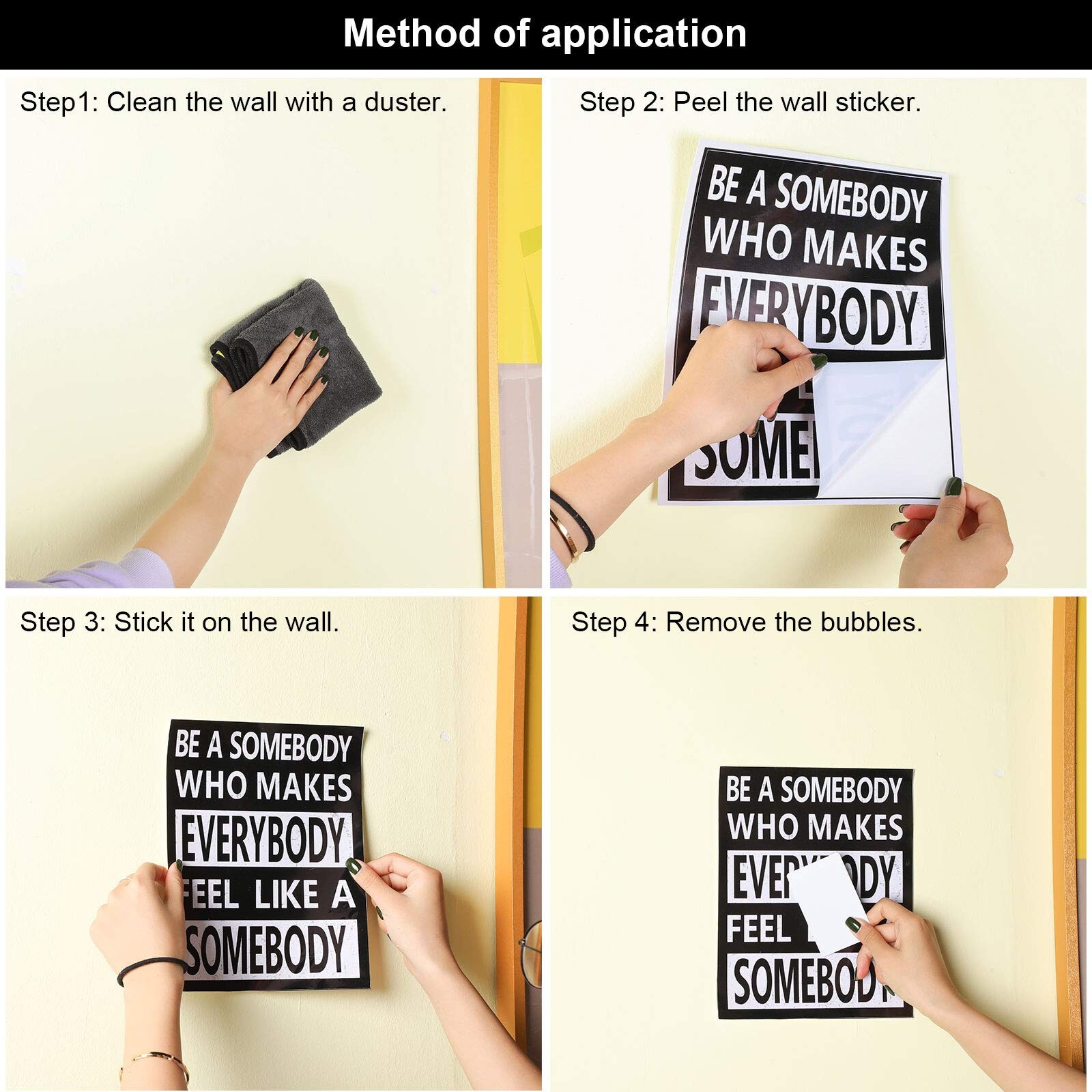 Zonon 9 Pcs Inspirational Wall Decals Spiritual Motivational Wall Stickers Po…