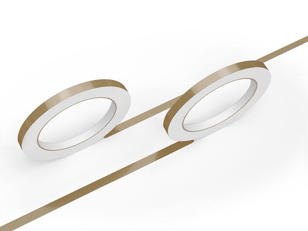 Vinyl Pinstriping Tape Gold 54.5" x 150ft – Auto Decal Striping Film
