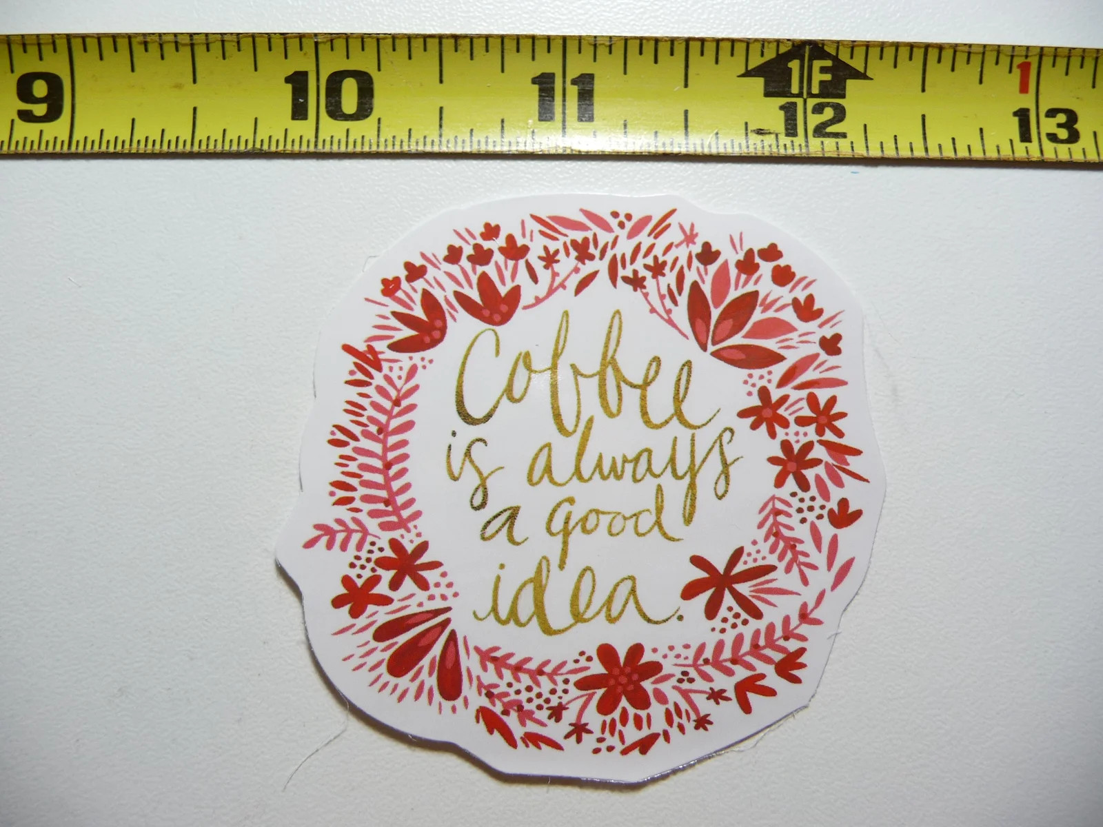 PLANTS EDGE COFFEE GOOD IDEA SMALL STICKER DECAL BEVERAGE MORNING WAKE UP FUN