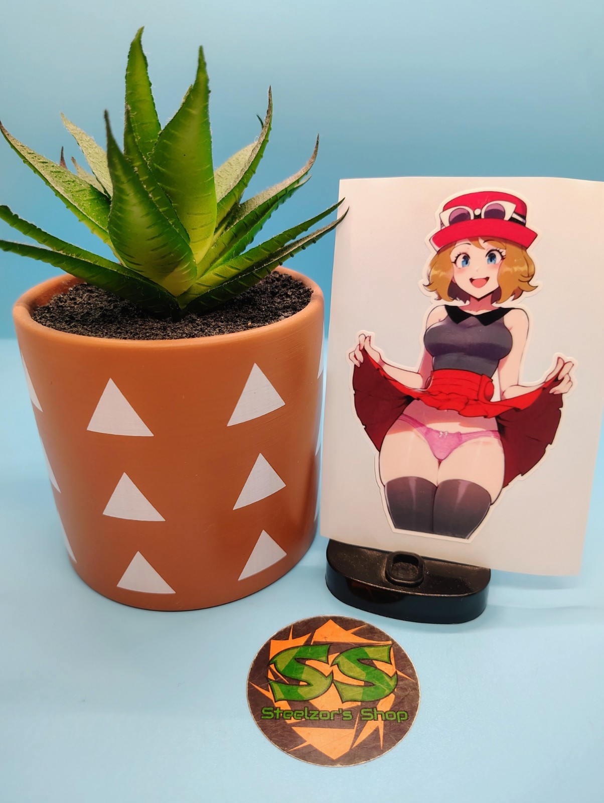 (4.5 Inches) Female Trainer – Serena #2 – Water-Resistant Vinyl Sticker