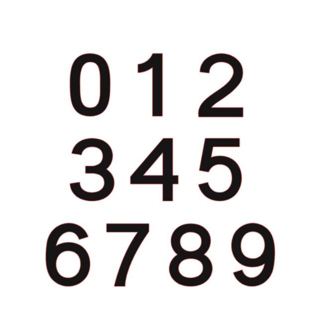 Large Number Stickers Mailbox Address 5" Vinyl Decal Building House Business Car