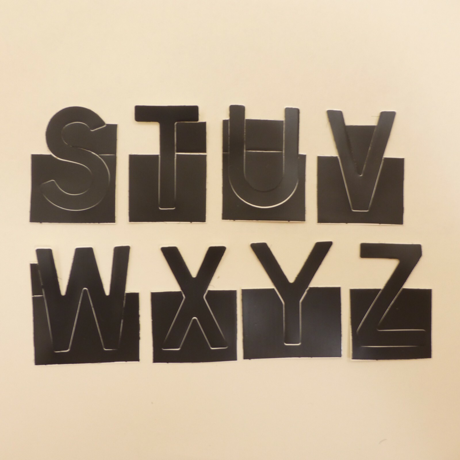 Choice of 2" Black Removeable Custom Stick-On Vinyl Stickers Letters Numbers