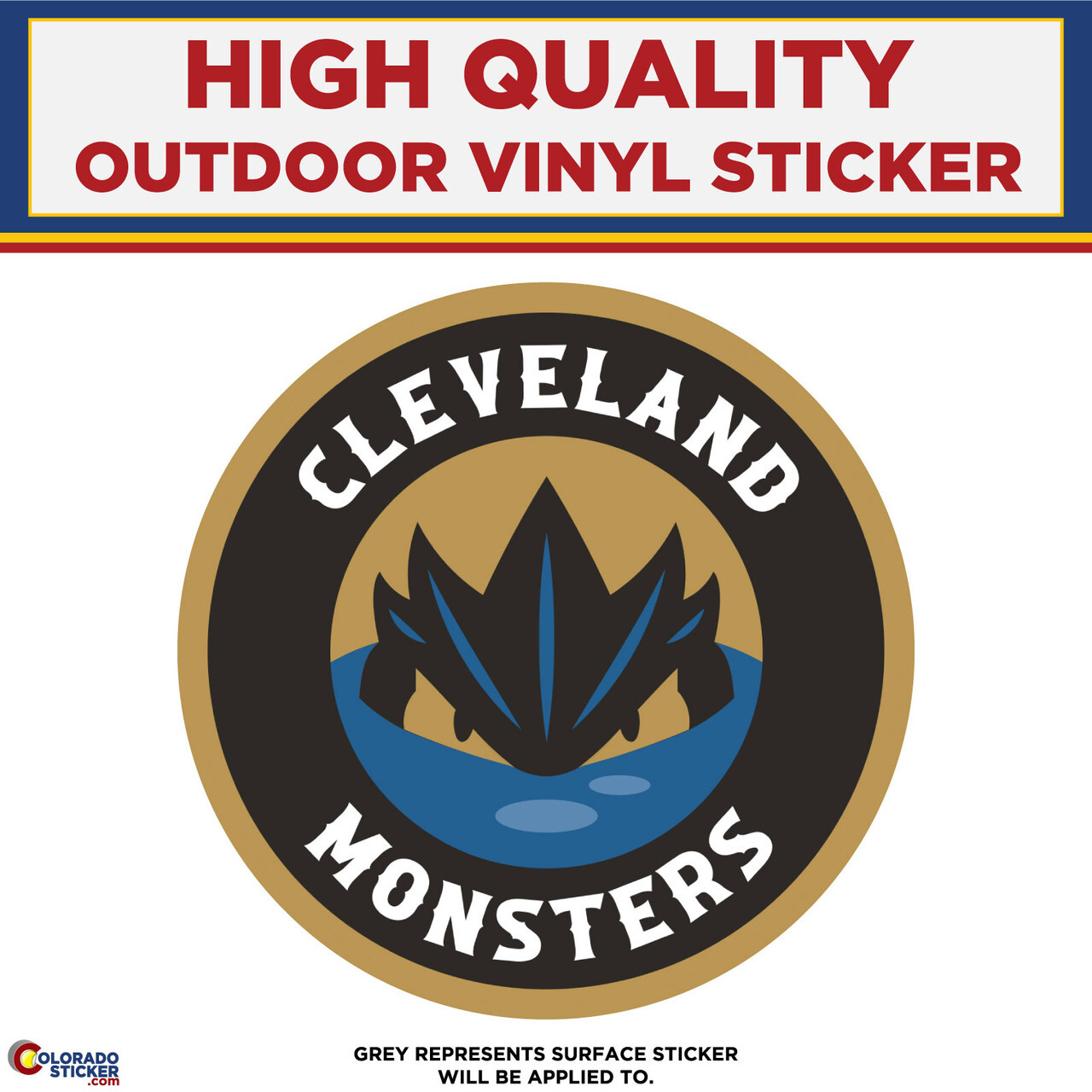 Cleveland Monsters, High Quality Vinyl Sticker Decals
