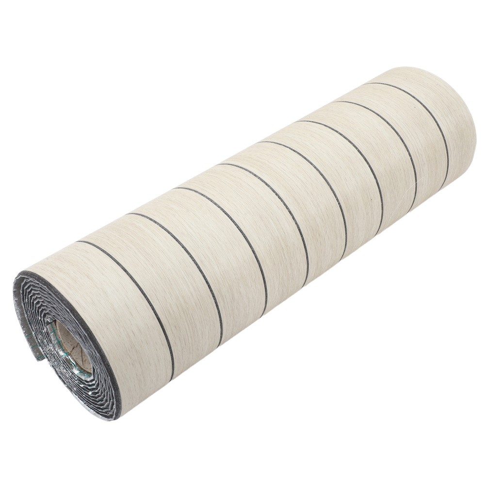 Waterproof Wood Grain Wall Panel Beige Self Adhesive Peel and Stick Decorative