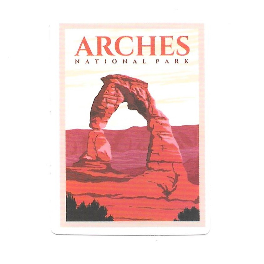 Arches National Park Vinyl Sticker Utah Delicate Arch Desert Nature Art