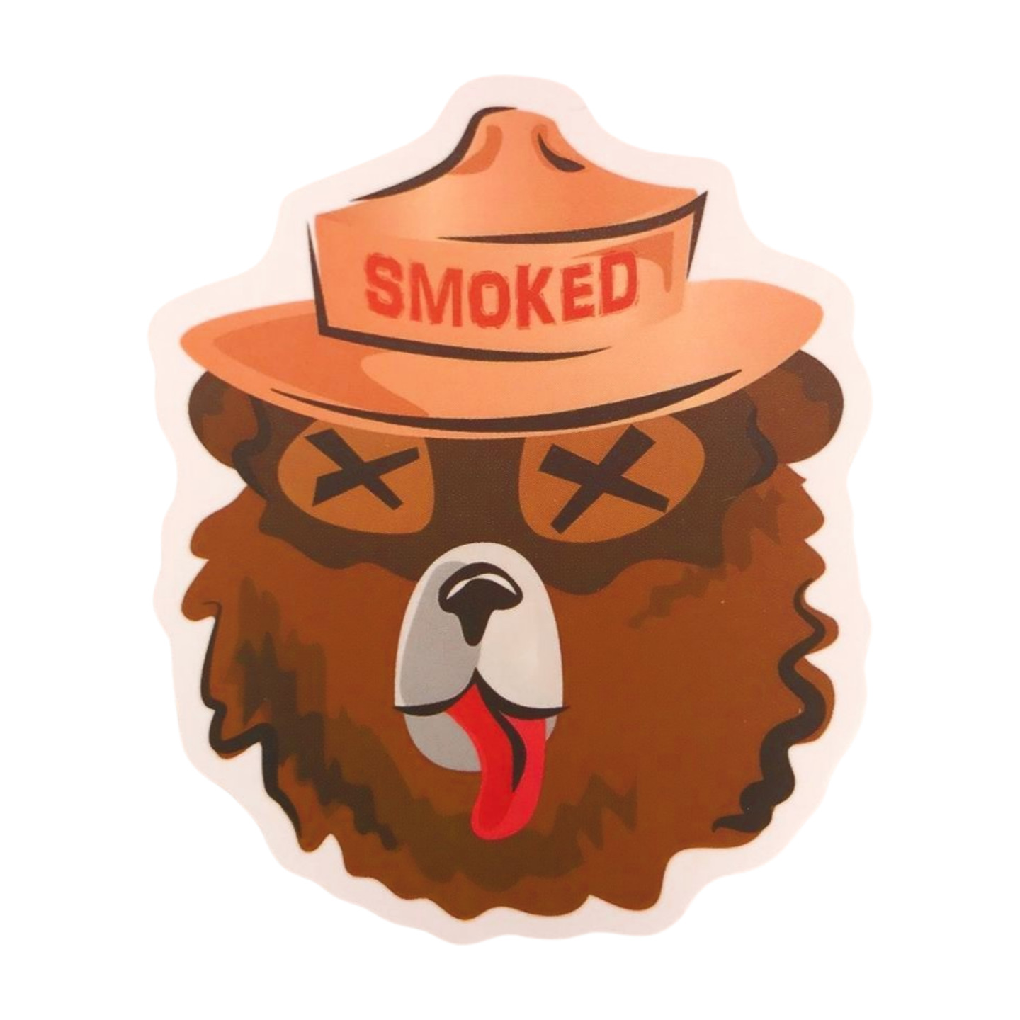 Silly Smokey Bear Sticker