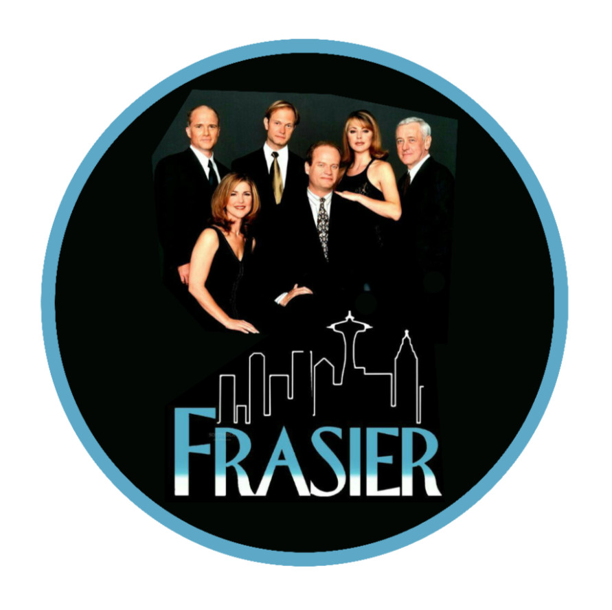 Frasier – 4" Vinyl Decal Handcrafted Laptop Decor Vehicle Cooler Tumbler Journal