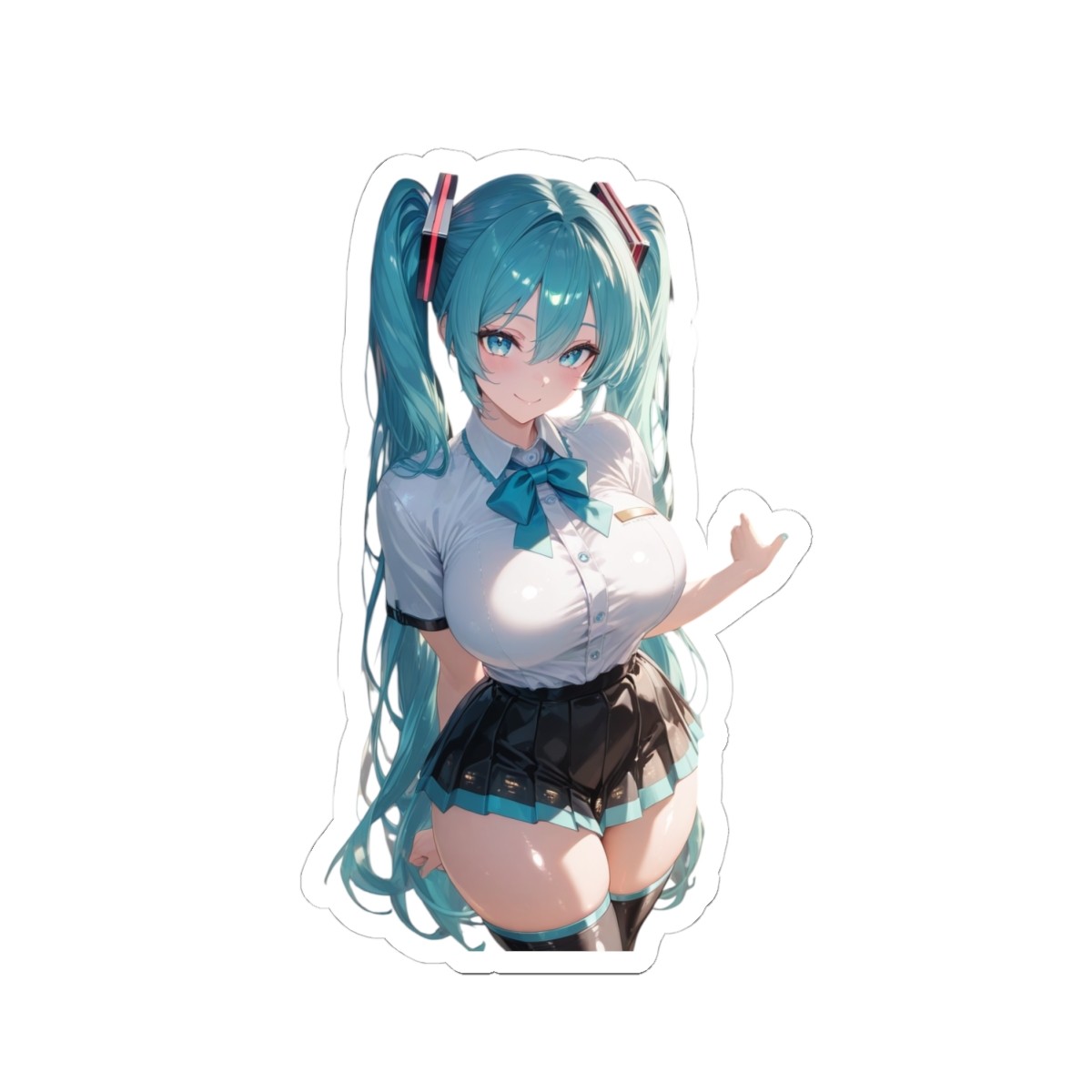 Cute Anime Sticker | Pretty Waifu Decal | $20FreeShipping | FanArt | Miku