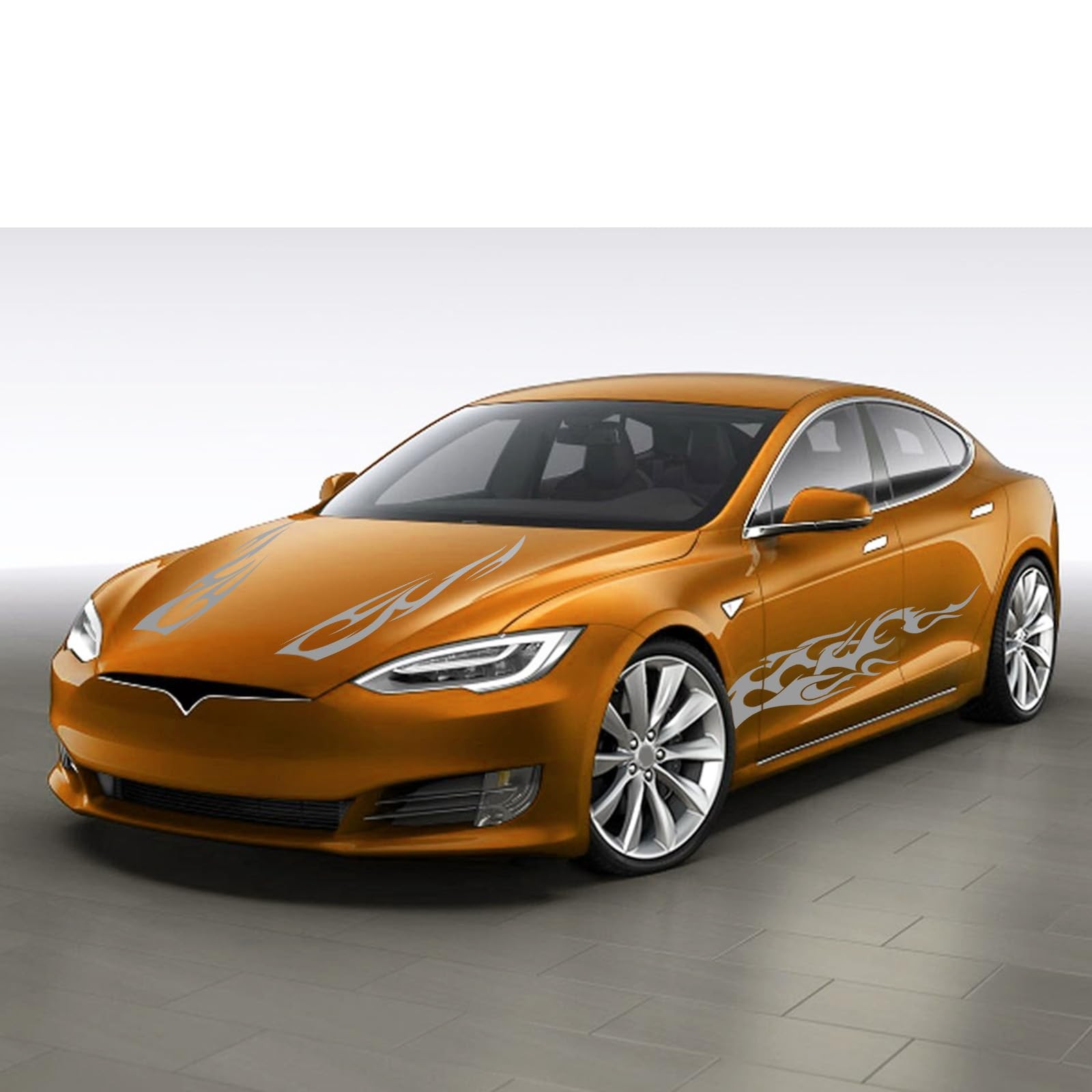 4PCS Universal Car Racing Body Side Stripe Skirt Decals Car Stripes Decals Auto