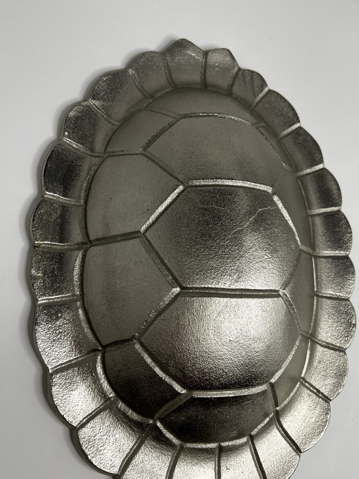 Vintage Shell Wall Decor Silver Toned Heavy Metal 15" Art Tortoise 2 Available