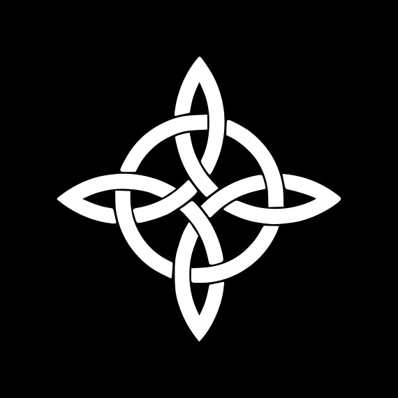 Witches Knot vinyl sticker decal wiccan charm car laptop