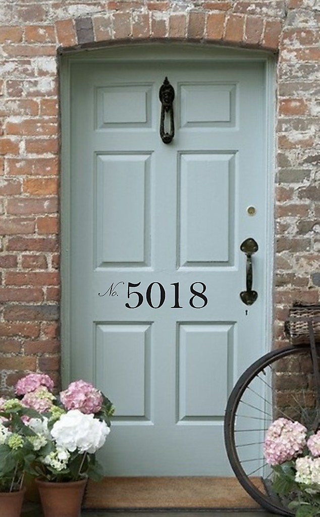 Front Door Number Vinyl Decal • Street Number -House Address Number – Door Decal